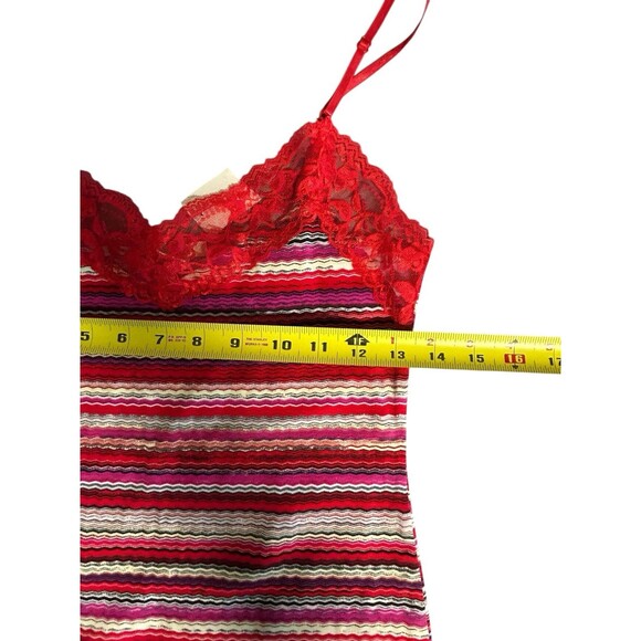 NWT Bozzolo Cami Lace Adjustable Strap Long Layering Spaghetti Tank Y2K Pride - Picture 3 of 7